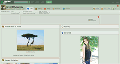 Desktop Screenshot of greensillymonkey.deviantart.com