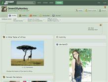 Tablet Screenshot of greensillymonkey.deviantart.com
