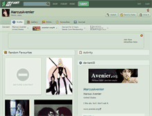 Tablet Screenshot of marcusavenier.deviantart.com
