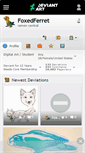 Mobile Screenshot of foxedferret.deviantart.com