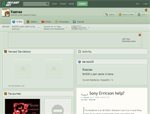 Tablet Screenshot of kaanaa.deviantart.com