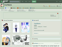 Tablet Screenshot of cryotaurus.deviantart.com