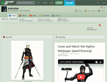Tablet Screenshot of animixter.deviantart.com