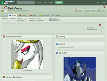 Tablet Screenshot of black-fencer.deviantart.com