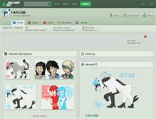 Tablet Screenshot of i-am-zak.deviantart.com