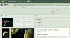 Desktop Screenshot of phaera.deviantart.com