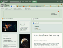 Tablet Screenshot of phaera.deviantart.com
