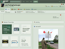 Tablet Screenshot of callsthedoghamburger.deviantart.com