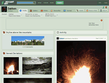 Tablet Screenshot of dakken.deviantart.com