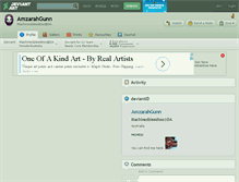 Tablet Screenshot of amzarahgunn.deviantart.com