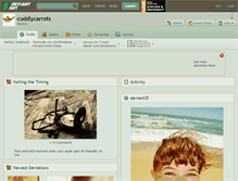 Tablet Screenshot of cuddlycarrots.deviantart.com