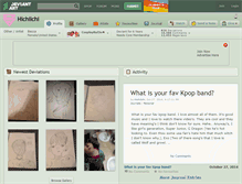 Tablet Screenshot of hichiichi.deviantart.com