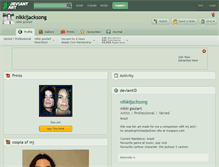 Tablet Screenshot of nikkijacksong.deviantart.com