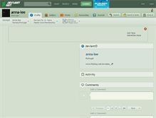 Tablet Screenshot of anna-lee.deviantart.com