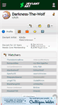 Mobile Screenshot of darkness-the-wolf.deviantart.com