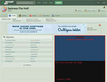 Tablet Screenshot of darkness-the-wolf.deviantart.com