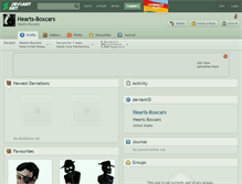 Tablet Screenshot of hearts-boxcars.deviantart.com