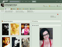 Tablet Screenshot of melissasigalovskaya.deviantart.com