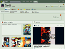 Tablet Screenshot of irimajiri.deviantart.com