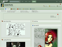 Tablet Screenshot of madamryeka.deviantart.com