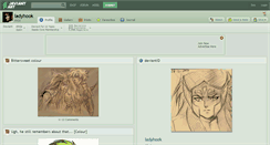 Desktop Screenshot of ladyhook.deviantart.com