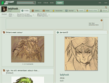 Tablet Screenshot of ladyhook.deviantart.com