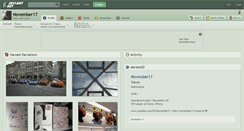 Desktop Screenshot of november17.deviantart.com