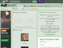 Tablet Screenshot of lynx-lover.deviantart.com