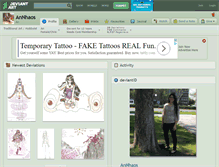 Tablet Screenshot of annhaos.deviantart.com