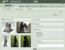 Tablet Screenshot of cmatchett.deviantart.com