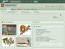 Tablet Screenshot of madeinchinatown.deviantart.com