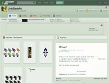 Tablet Screenshot of linkblade96.deviantart.com