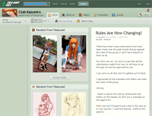 Tablet Screenshot of club-kasumi.deviantart.com