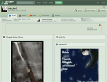 Tablet Screenshot of hokuto.deviantart.com