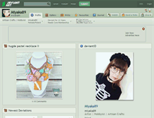 Tablet Screenshot of miyaka89.deviantart.com
