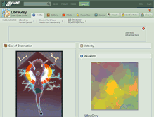 Tablet Screenshot of libragrey.deviantart.com