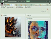 Tablet Screenshot of elle-h.deviantart.com