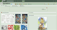 Desktop Screenshot of blackmagdalena.deviantart.com