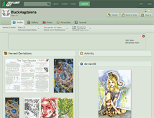 Tablet Screenshot of blackmagdalena.deviantart.com