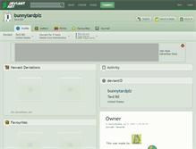 Tablet Screenshot of bunnytardplz.deviantart.com
