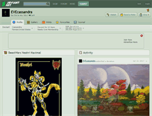 Tablet Screenshot of evecassandra.deviantart.com