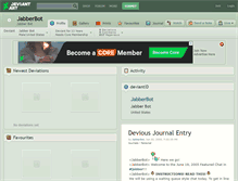 Tablet Screenshot of jabberbot.deviantart.com