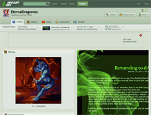 Tablet Screenshot of eternaldragoness.deviantart.com