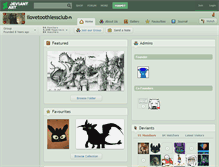 Tablet Screenshot of ilovetoothlessclub.deviantart.com