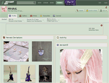 Tablet Screenshot of mirukul.deviantart.com