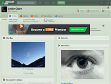 Tablet Screenshot of amberglare.deviantart.com