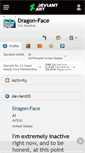 Mobile Screenshot of dragon-face.deviantart.com
