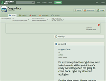Tablet Screenshot of dragon-face.deviantart.com