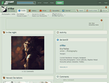 Tablet Screenshot of evike.deviantart.com
