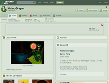 Tablet Screenshot of kishou-dragon.deviantart.com